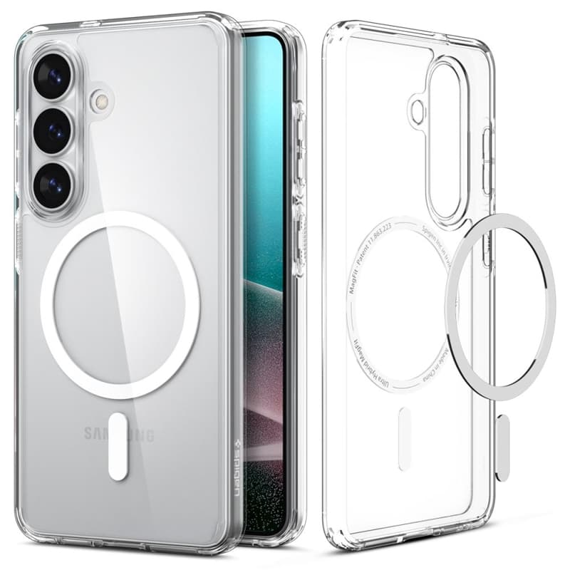 Spigen Ultra Hybrid Mag MagSafe - Case for Samsung Galaxy S26+ (Clear/White) 2