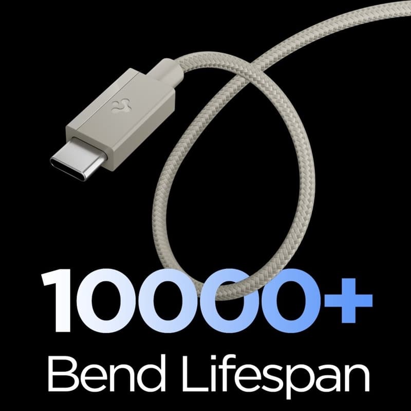 Spigen EB6015CC Essential - USB-C to USB-C Cable 60W 1.5m (Natural Titanium) 3