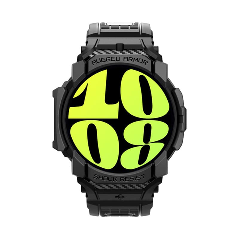 Spigen Rugged Armor Pro - Strap + Case for Samsung Galaxy Watch 7 40 mm (Matte Black) 2