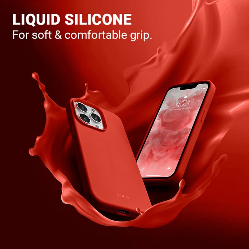 Crong Color Cover - iPhone 13 Pro Case (Red) 5