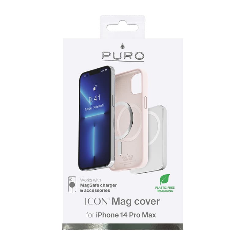 PURO ICON MAG - Case for iPhone 14 Pro Max MagSafe (Dusty Pink) 4