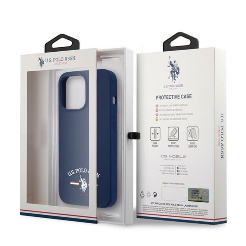 US Polo Assn Silicone Logo - Case for iPhone 13 Pro Max (Navy blue) 8