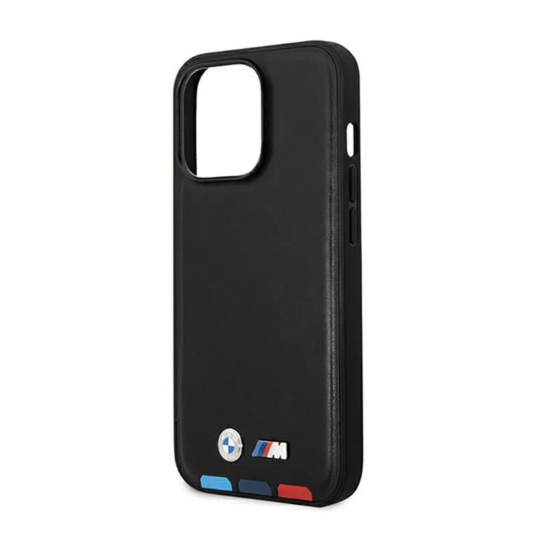 BMW Leather Hot Stamp Tricolor MagSafe - Case for iPhone 14 Pro (Black) 6