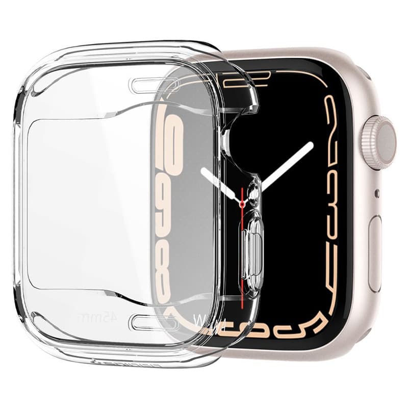 Spigen Ultra Hybrid - Case for Apple Watch 7/8/9 45mm (Transparent) 3