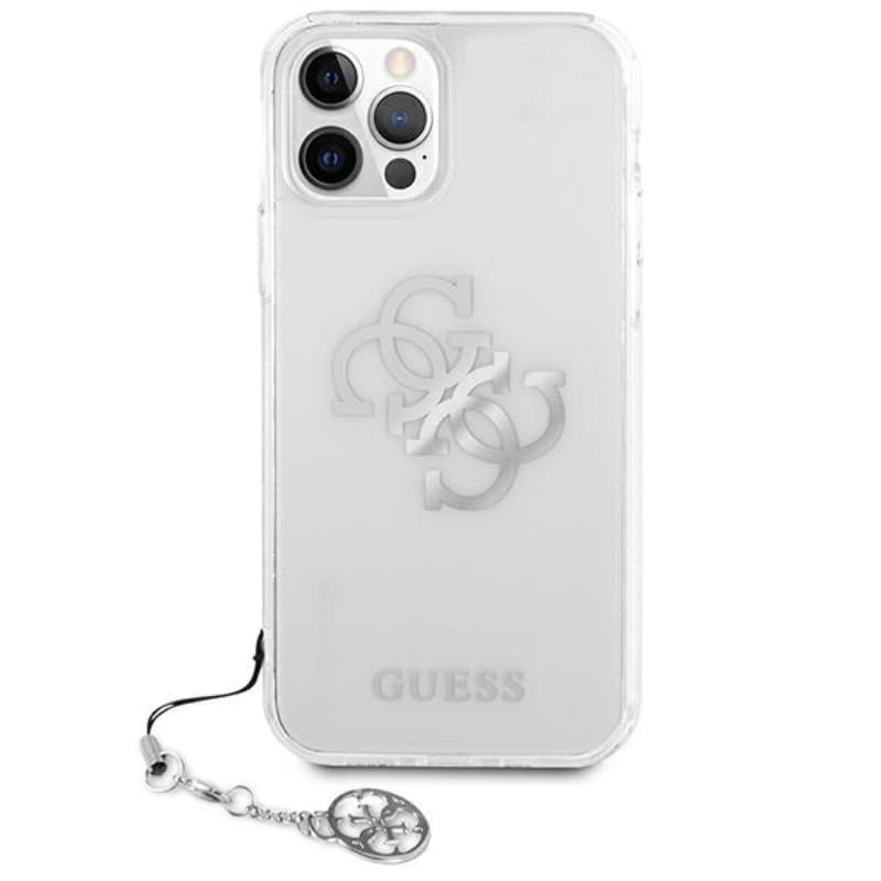 Guess 4G Big Logo Charm - Case for iPhone 12 Pro Max (Silver) 3