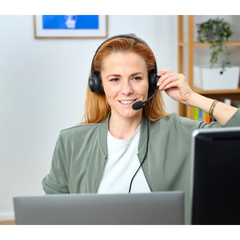 Trust Ayda - Headset with Microphone USB-A/USB-C & ENC (Black) 7