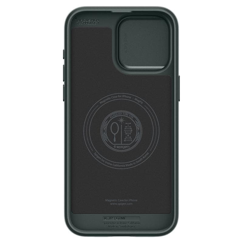 Spigen Optik Armor Mag MagSafe - Case for iPhone 15 Pro (Abyss Green) 8