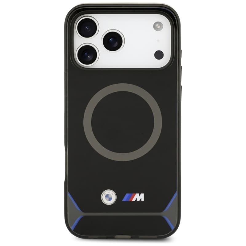 BMW M IML Metal Buttons & Logo MagSafe - Case iPhone 17 Pro Max (black-blue) 3