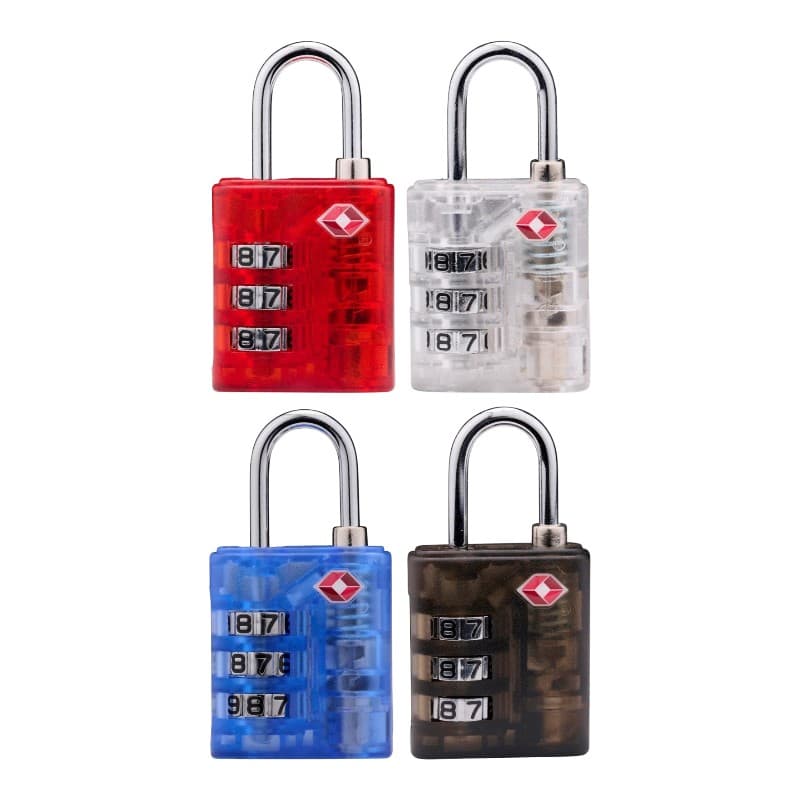 Dunlop - TSA combination lock for suitcase / luggage (Blue) 3