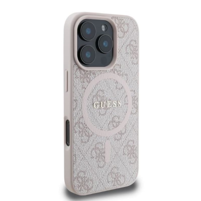 Guess 4G Ring Classic Logo MagSafe - Case for iPhone 16 Pro (pink) 2