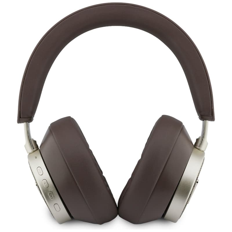 Guess 4G Triangle Logo - Wireless Bluetooth V5.4 ENC Over-Ear Headphones (Brown) 4