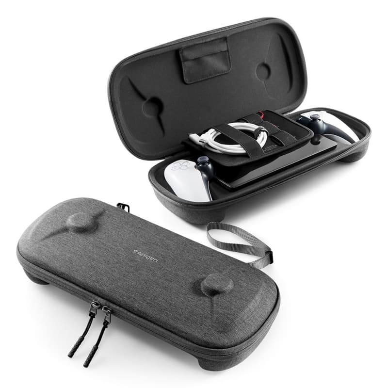 Spigen Klasden Pouch - Case for Sony PlayStation Portal (Charcoal Gray) 1