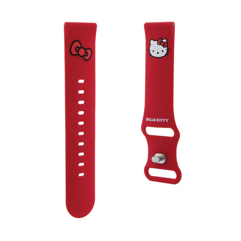 Hello Kitty Silicone Kitty Head - Universal strap for smartwatch 22 mm (red) 3