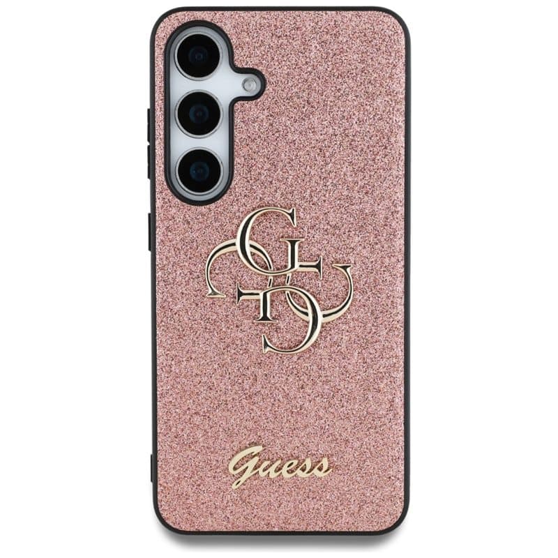 Guess Fixed Glitter Big 4G Metal Logo - Case for Samsung Galaxy S25+ (pink) 3