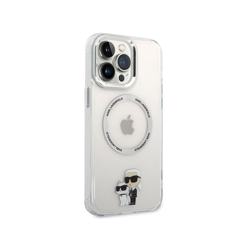 Karl Lagerfeld IML NFT Karl & Choupette MagSafe - Case for iPhone 13 Pro Max (Transparent) 4