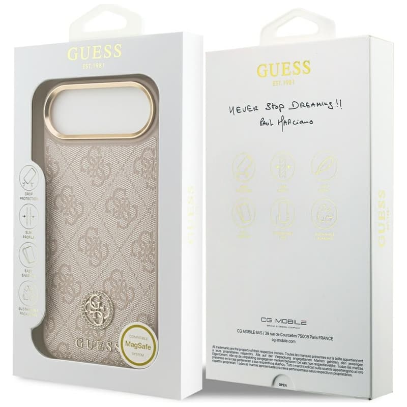 Guess 4G Strass Logo MagSafe - Case iPhone Air (Pink) 8