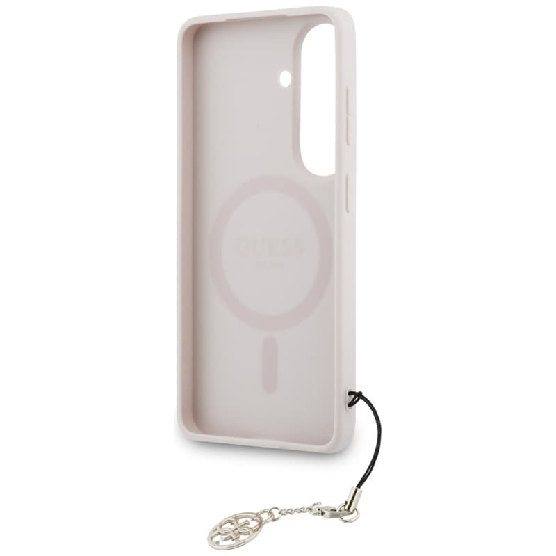 Guess 4G Classic Logo Charm MagSafe - Samsung Galaxy S26 Case (Pink) 6