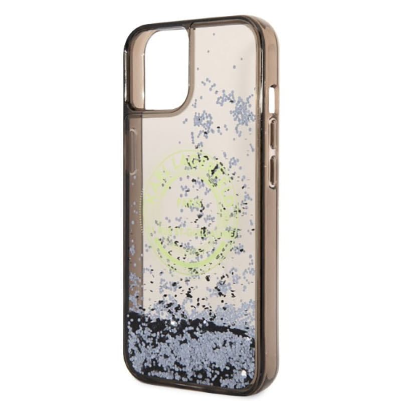 Karl Lagerfeld Liquid Glitter Round RSG Logo Case - Case for iPhone 14 Plus (Black) 6