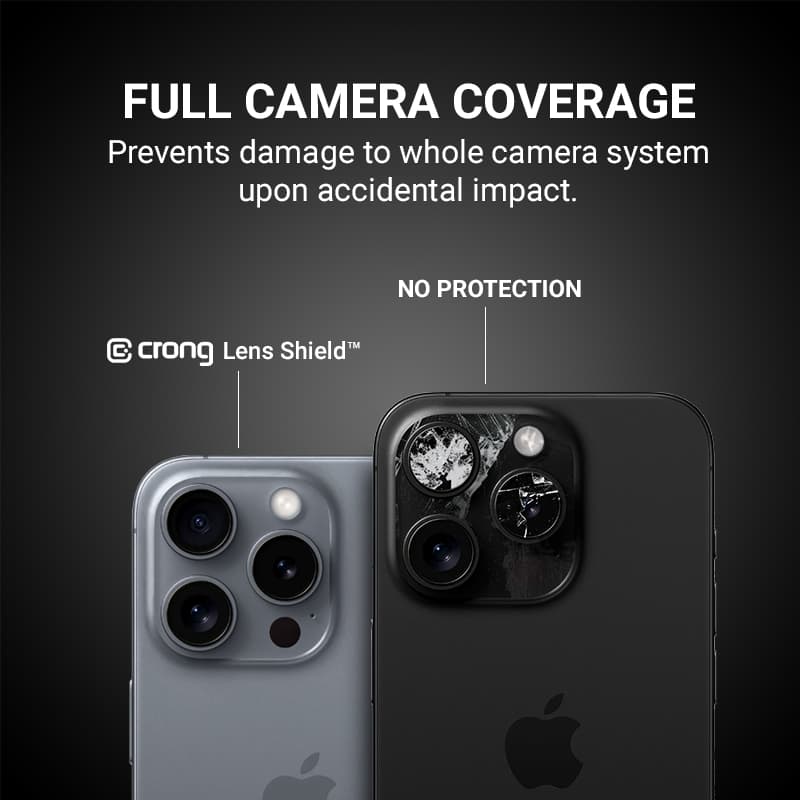 Crong Lens Shield - Glass for the camera and lens of the iPhone 16 / iPhone 16 Plus 3