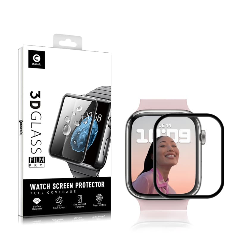 Mocolo 3D Glass Full Glue - Protective Glass for Apple Watch 7/8 screen 45 mm 1