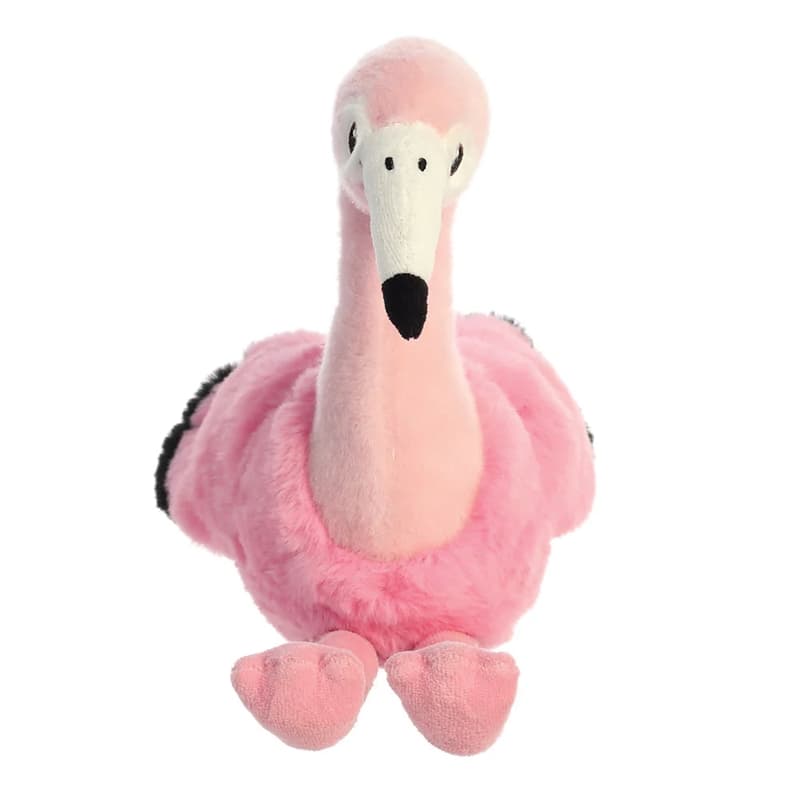 Eco Nation – Plush Toy / Cuddly Sitting Flamingo 27 cm Eco-Friendly 6