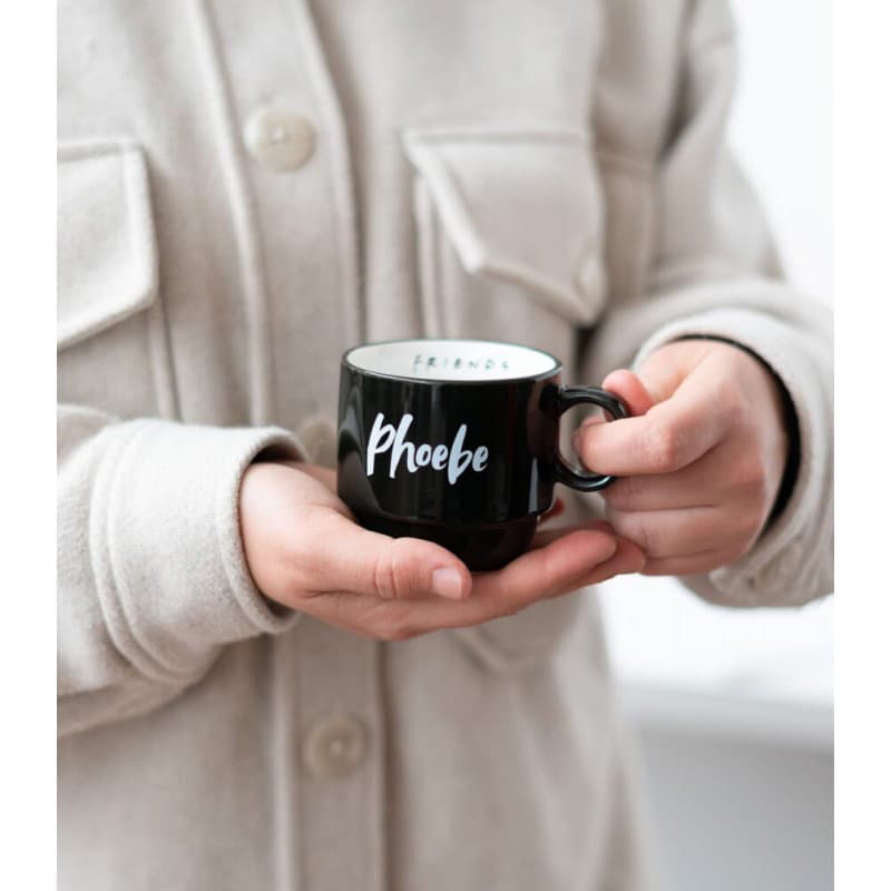 Friends - Ceramic mug set with stand 150ml 6 pcs. 7