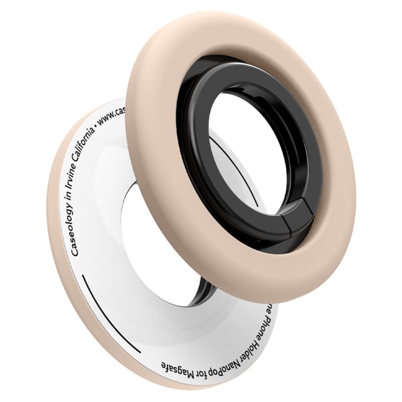 Spigen Nano Pop MagSafe Phone Ring - Finger holder with stand function (Coconut Beige) 3