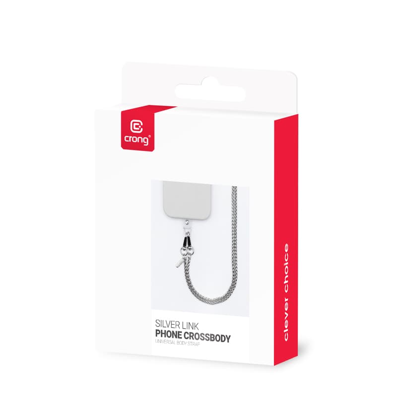 Crong Phone Crossbody - Phone Lanyard (Silver Link) 5