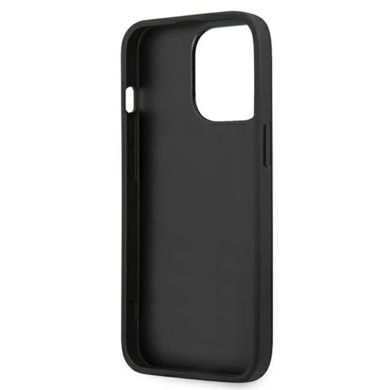 Karl Lagerfeld Saffiano Karl & Choupette Embossed Heads - Case for iPhone 13 Pro (Black) 7