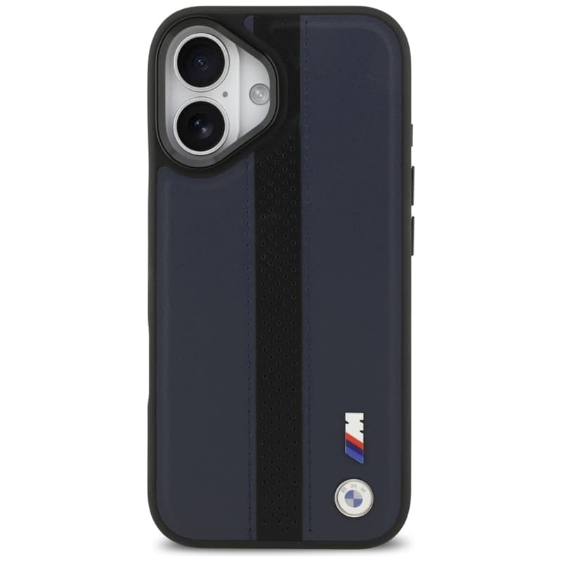 BMW M Perforated Stripe Logo MagSafe - iPhone 17 Case (Navy Blue) 3