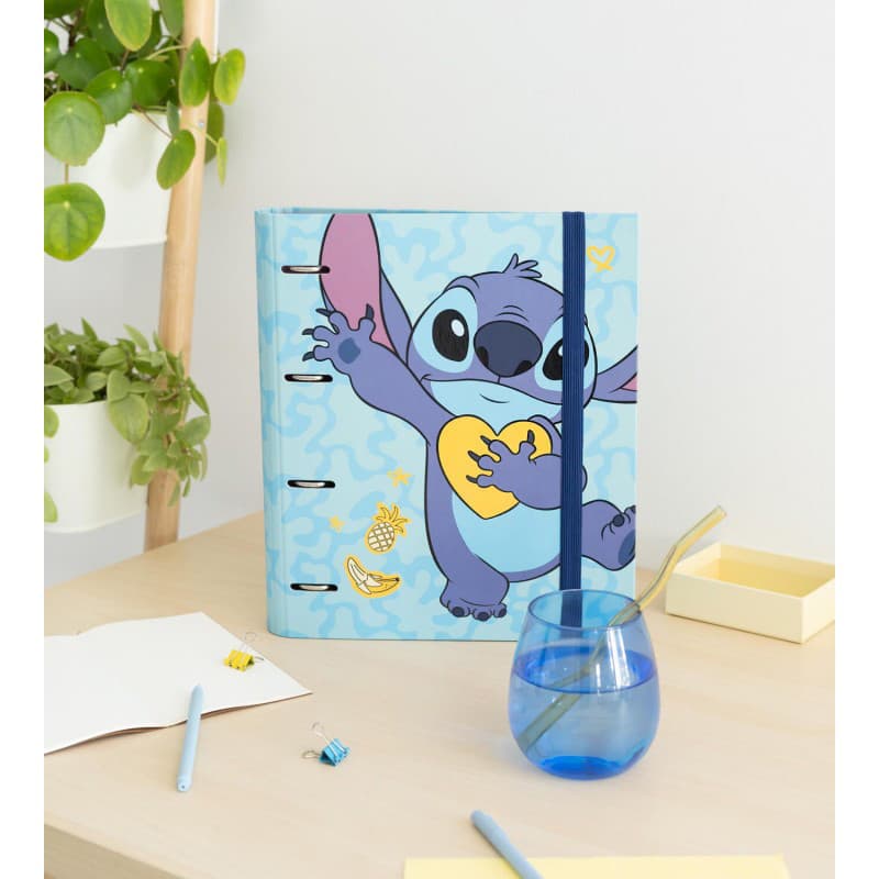 Disney Stitch - A4 binder from the Tropical collection (4 rings, elastic band) 4