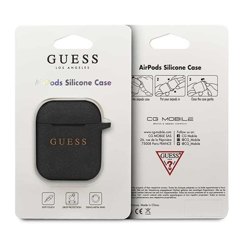 Guess Silicone Case - Case AirPods (Black) 2