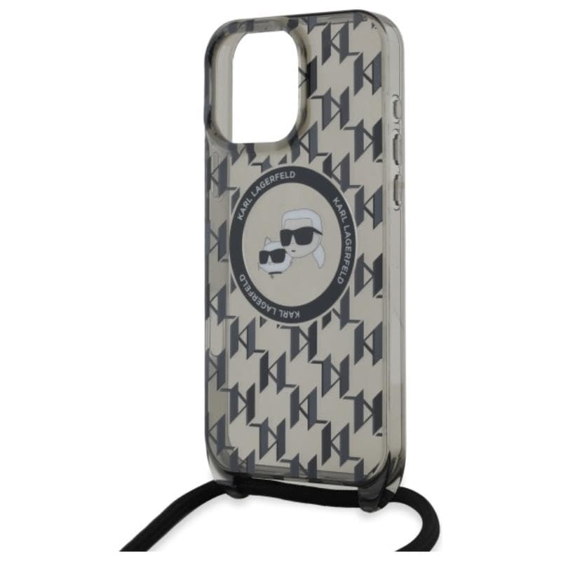 Karl Lagerfeld IML Crossbody Monogram Karl & Choupette Head MagSafe - Case for iPhone 16 Pro (black) 5