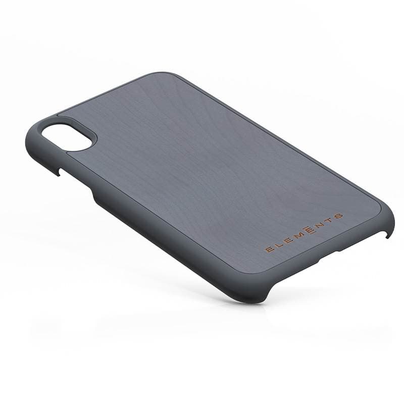 Nordic Elements Original Gefion - Case for iPhone XR with real maple wood (Mid Grey) 3