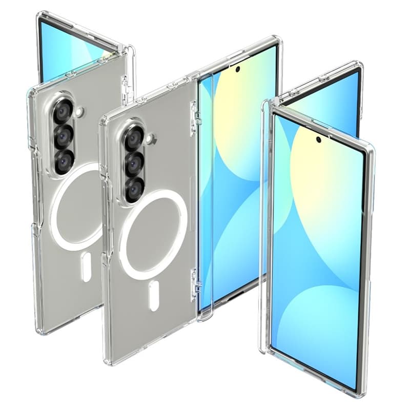 Spigen Ultra Hybrid Pro Mag MagSafe - Case for Samsung Galaxy Z Fold 7 (Clear/White) 2