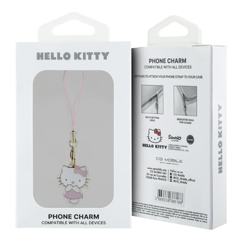 Hello Kitty Phone Strap Charm Kitty Cute - Phone Pendant (pink) 3