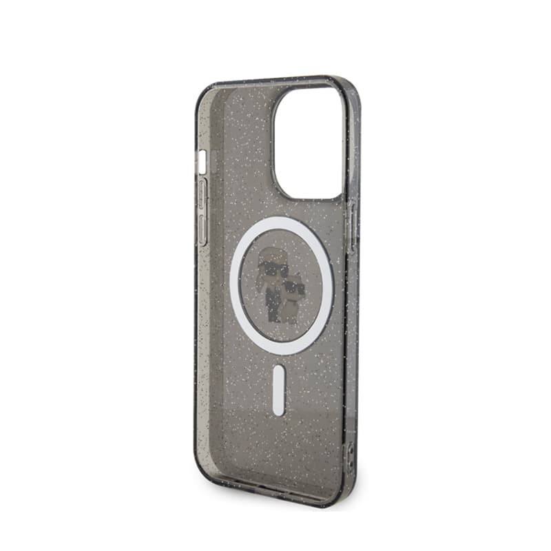 Karl Lagerfeld Karl & Choupette Glitter Magsafe - Case for iPhone 15 Pro Max (Black) 7