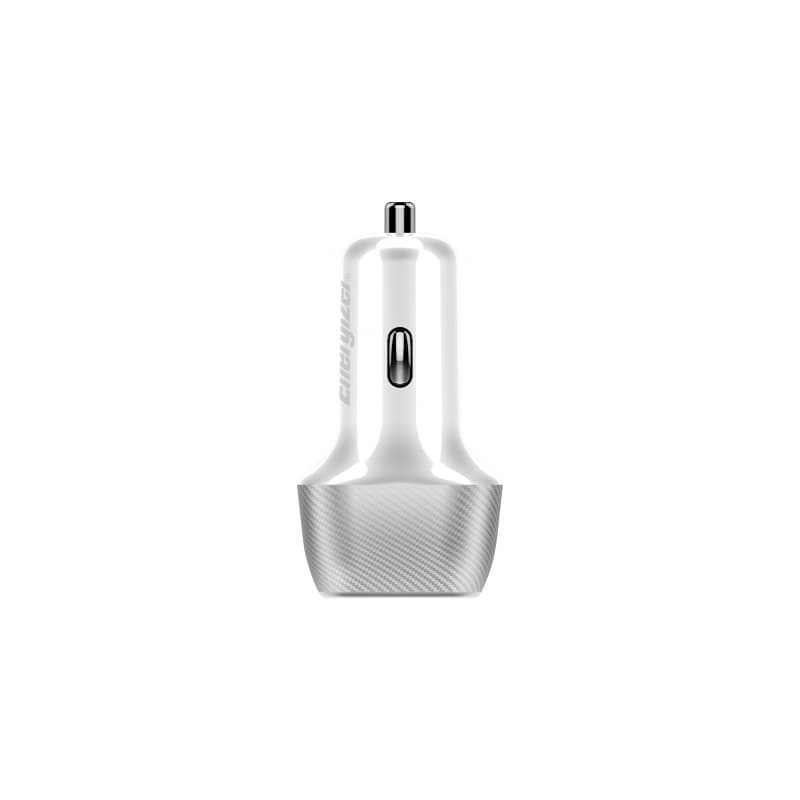 Energizer Ultimate - USB-C & USB-A 38W PD + QC3.0 car charger (White / Silver) 3