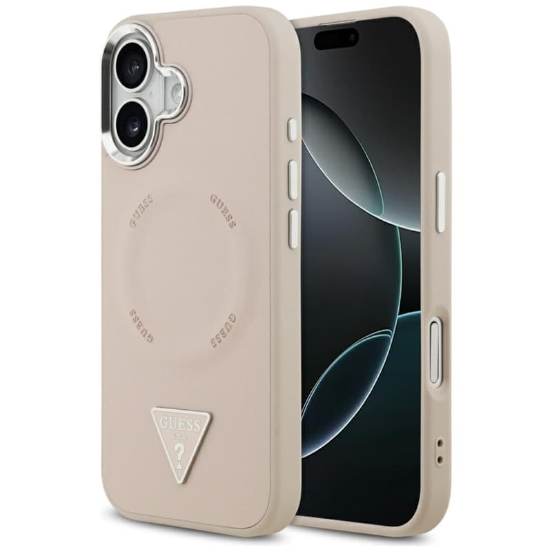 Guess Triangle Logo MagSafe - Case iPhone 17 (Pink) 1