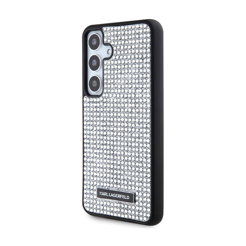 Karl Lagerfeld Rhinestone Metal Logo - Samsung Galaxy S24 Case (Silver) 2