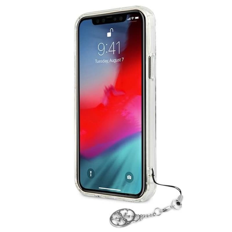 Guess 4G Big Logo Charm - Case for iPhone 12 Pro Max (Silver) 5