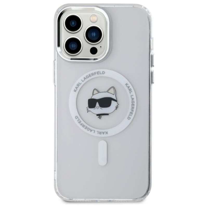 Karl Lagerfeld IML Metal Choupette Head MagSafe - Case for iPhone 14 Pro Max (White) 3