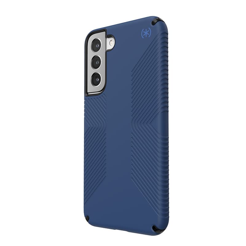 Speck Presidio2 Grip - Case for Samsung Galaxy S22+ with MICROBAN  (Coastal Blue/Black) 2