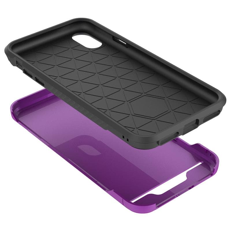 Zizo Star Diamond Hybrid Cover for iPhone X (Purple/Black) 3
