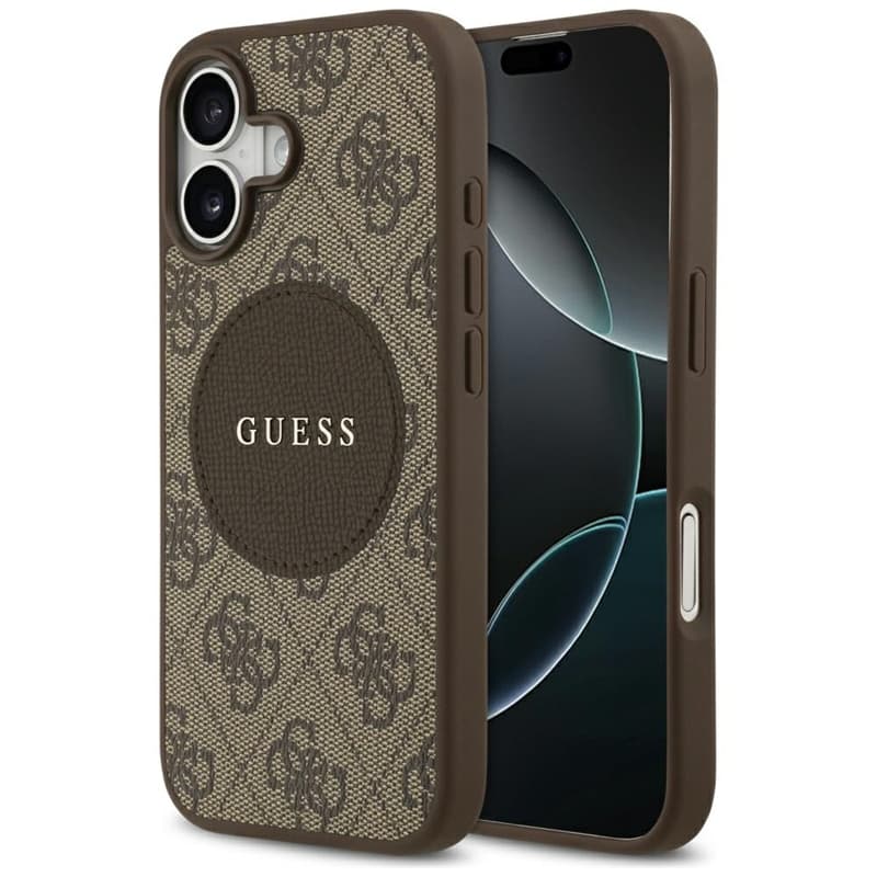 Guess 4G Circle Classic Logo MagSafe – Case iPhone 17 (Brown) 1