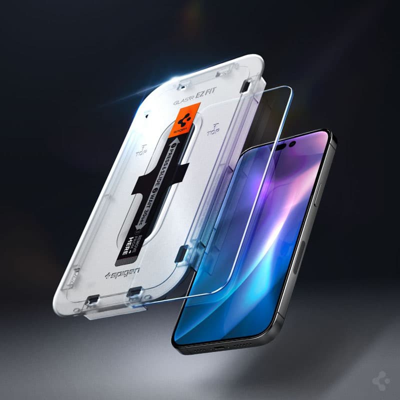 Spigen Glas.TR EZ Fit 2-Pack - Tempered glass for iPhone 14 Pro 2 pieces 3