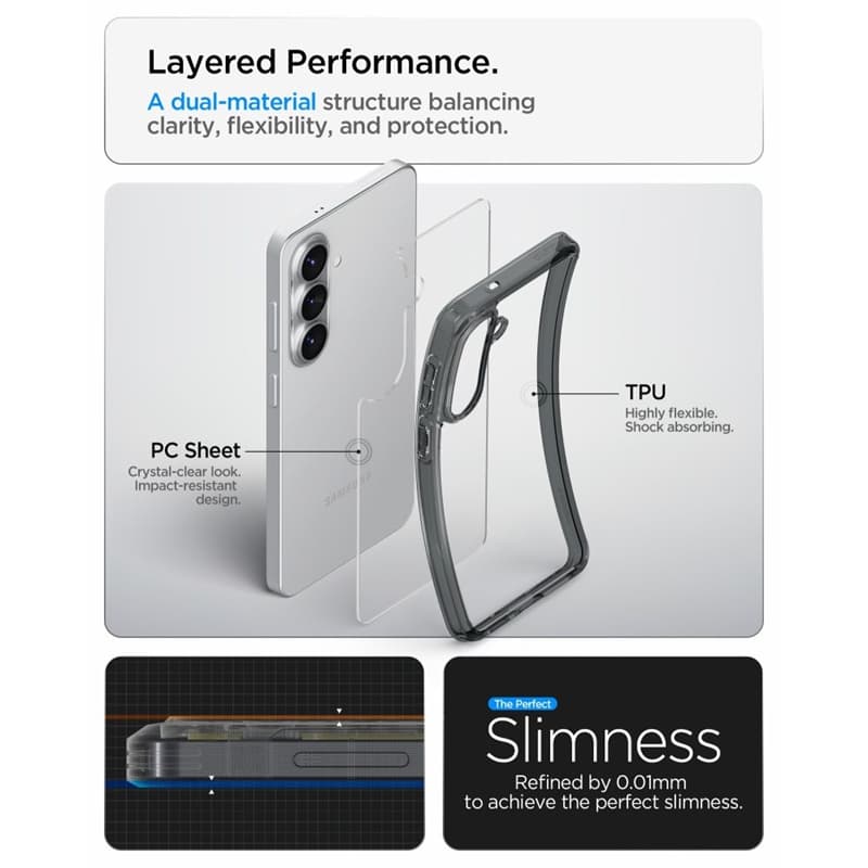 Spigen Ultra Hybrid - Case for Samsung Galaxy S26+ (Space Crystal) 7