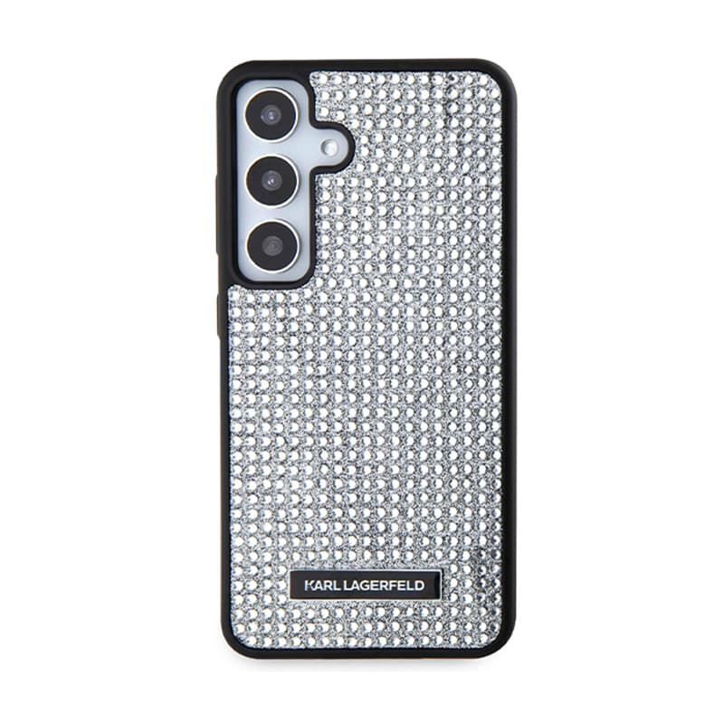 Karl Lagerfeld Rhinestone Metal Logo - Samsung Galaxy S24 Case (Silver) 3