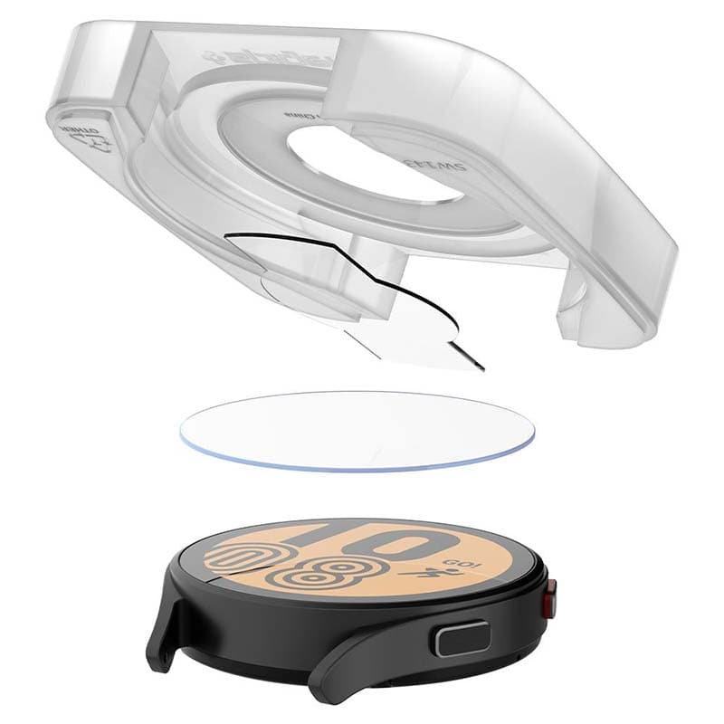 Spigen GLAS.TR EZ FIT 2-Pack - Tempered glass for Samsung Galaxy Watch 4 / 5 44 mm (2 pcs) 6