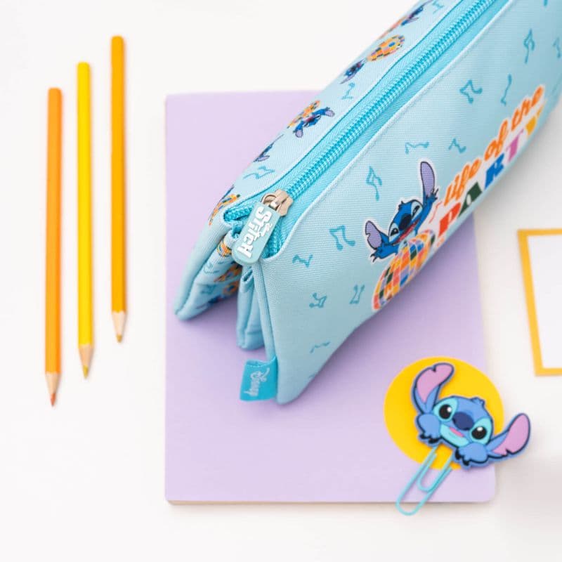 Disney Stitch - 3-compartment pencil case from the Waves collection 5